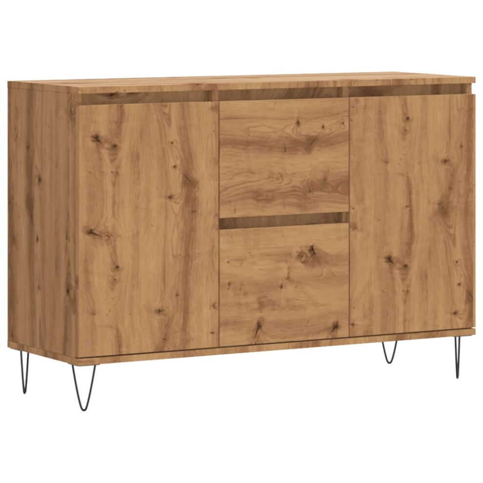 vidaXL Sideboard Side Cabinet Cupboard Highboard Artisan Oak Engineered Wood