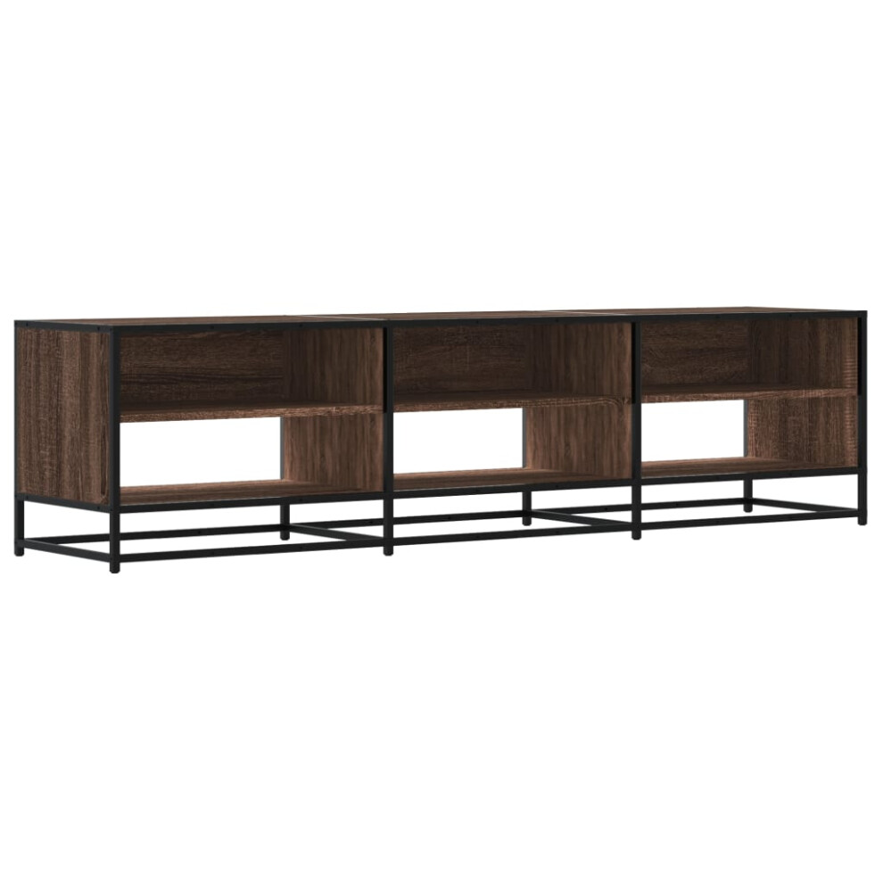 Vidaxl Tv Cabinet Tv Stand Media Cabinet Tv Unit Brown Oak Engineered Wood