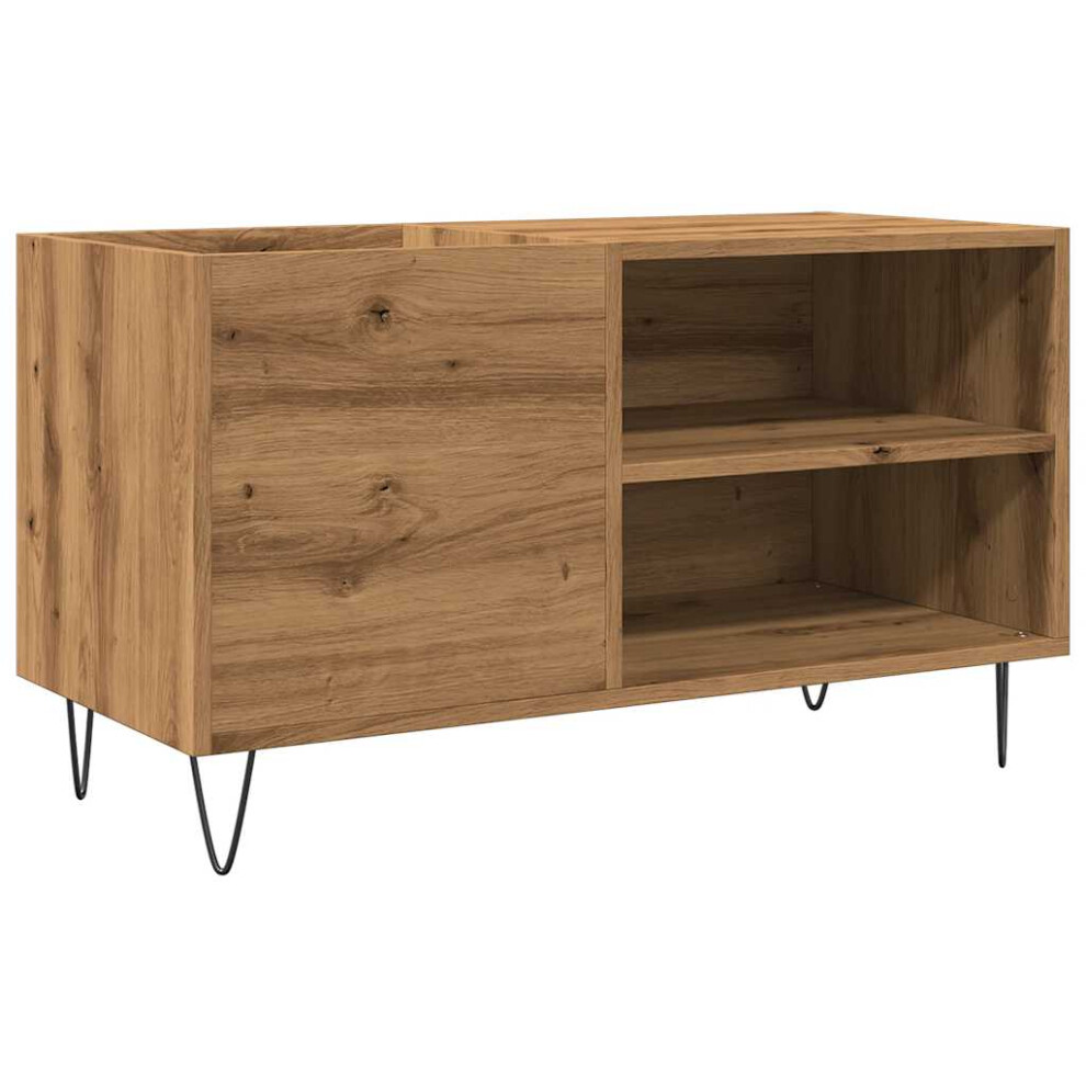 vidaXL Record Cabinet Sideboard Storage Cabinet Artisan Oak Engineered Wood