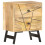 VidaXL vidaXL Solid Wood Mango Bedside Cabinet 40x30x50cm Nightstand Storage Cabinet 9