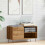 VidaXL vidaXL Record Cabinet Sideboard Storage Cabinet Artisan Oak Engineered Wood 3