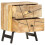 VidaXL vidaXL Solid Wood Mango Bedside Cabinet 40x30x50cm Nightstand Storage Cabinet 3