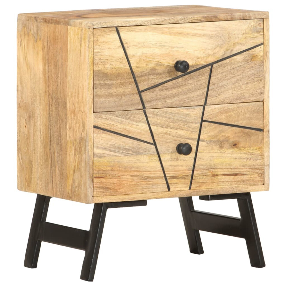 Vidaxl Solid Wood Mango Bedside Cabinet 40X30x50cm Nightstand Storage Cabinet