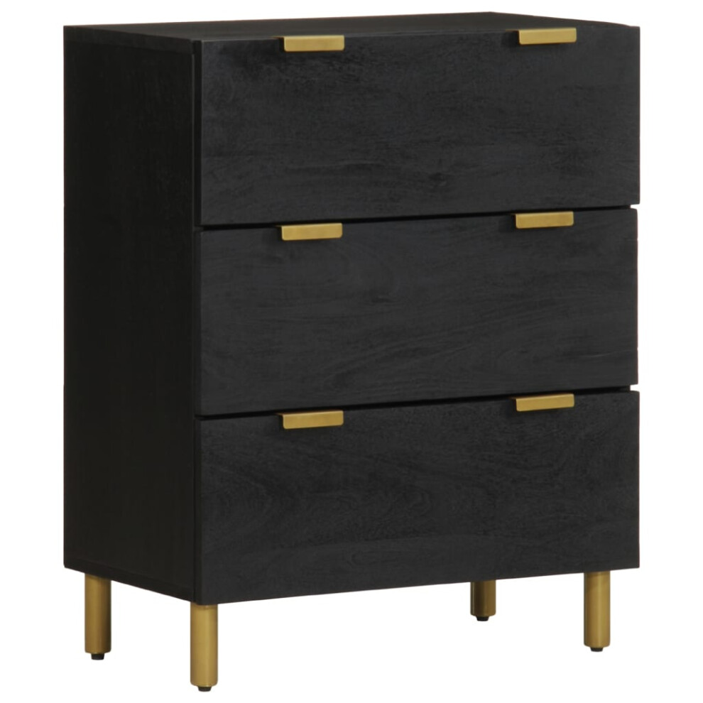 vidaXL Sideboard Cupboard Storage Cabinet Highboard Black Engineered Wood