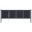 VidaXL vidaXL Gartentor aus Stahl 350 x 75 cm Anthrazit 1