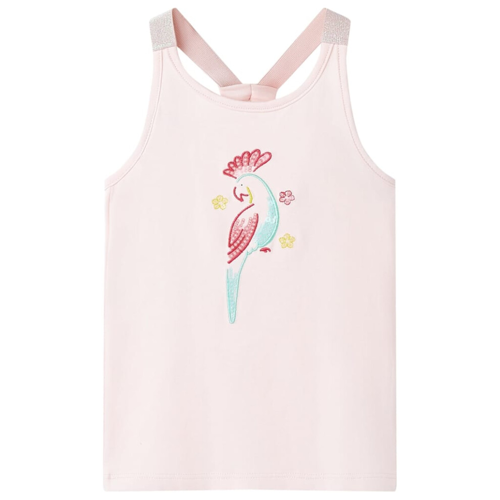 Kids' Tank Top Sleeveless Children's Camisole Undershirt Vest Soft Pink 92