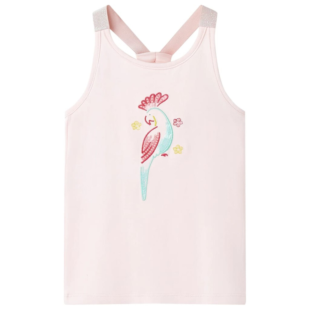 Kids' Tank Top Sleeveless Children's Camisole Undershirt Vest Soft Pink 116