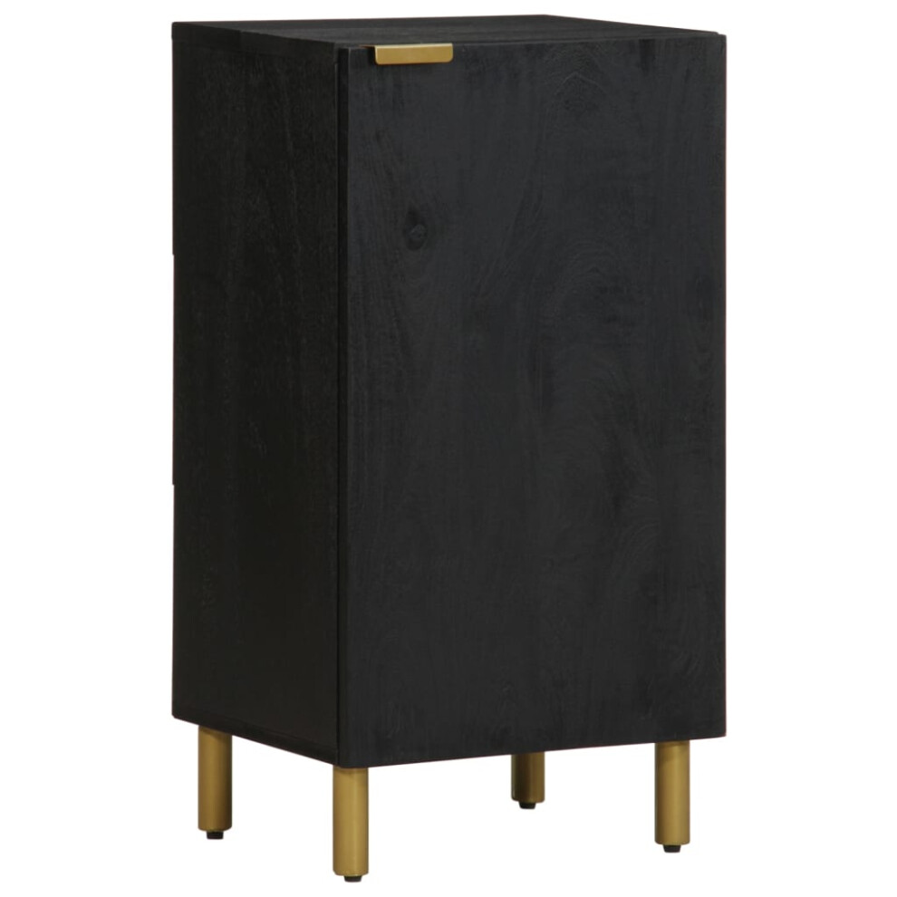 Vidaxl Sideboard Cupboard Storage Cabinet Highboard Black Engineered Wood
