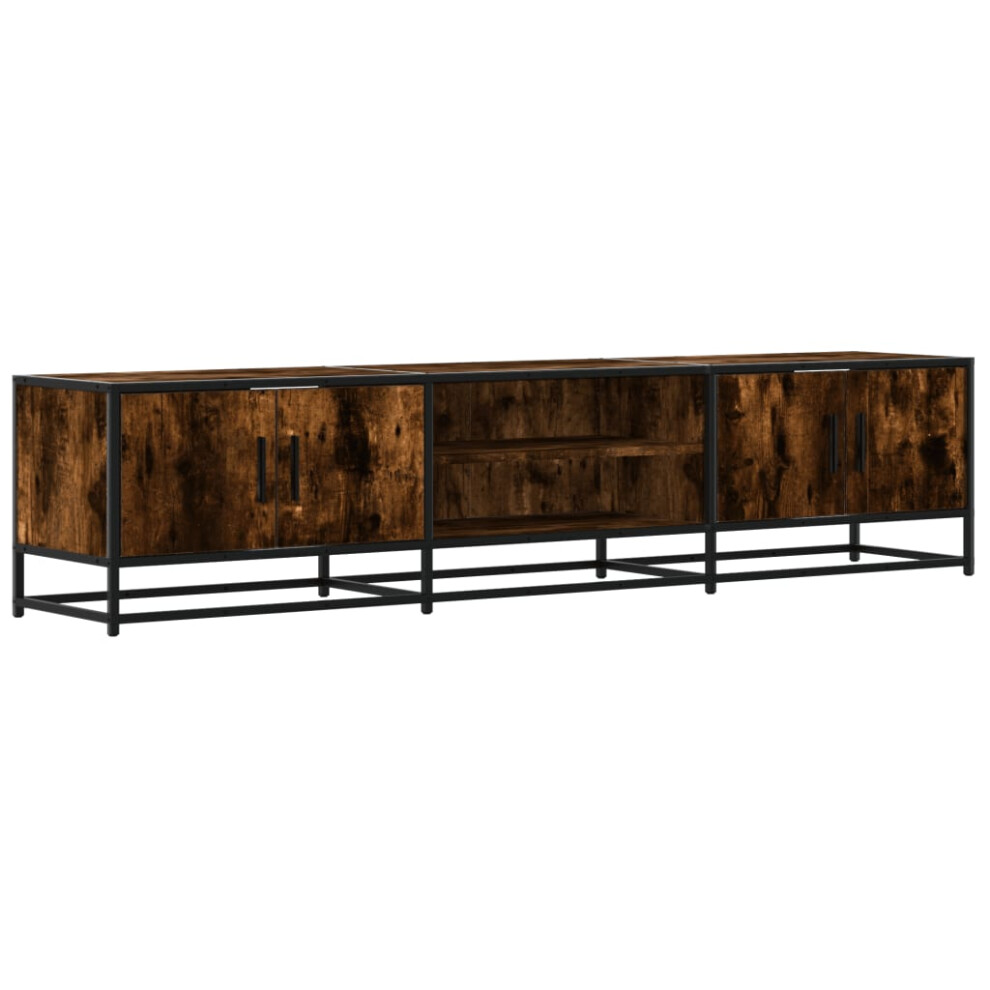 vidaXL TV Cabinet TV Stand Media Cabinet TV Unit Smoked Oak Engineered Wood