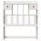 VidaXL vidaXL Headboard with Storage Bedroom Bed Header White 75 cm Solid Wood Pine 3