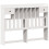 VidaXL vidaXL Bookcase Bed without Mattress Bed Base White 140x200cm Solid Wood Pine 7