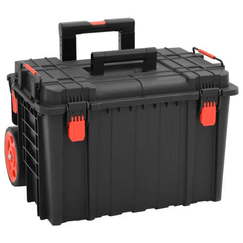 VidaXL vidaXL Portable Flight Case Portable Protective Case Hard Camera Case Black PP 1
