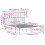 VidaXL vidaXL Bookcase Bed without Mattress Bed Base White 140x200cm Solid Wood Pine 4