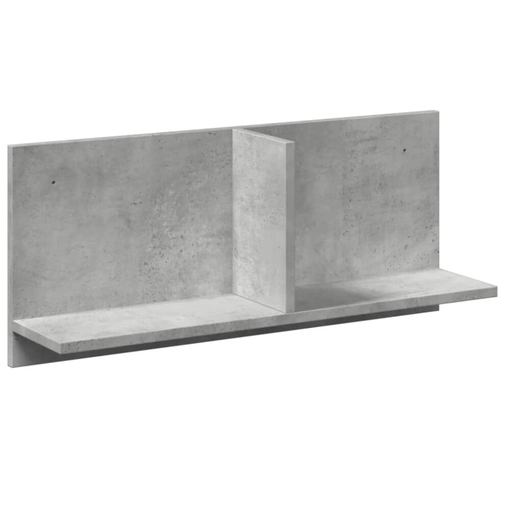 Vidaxl Wall Cabinet Bathroom Hanging Cabinet Concrete Engineered Wood Grey
