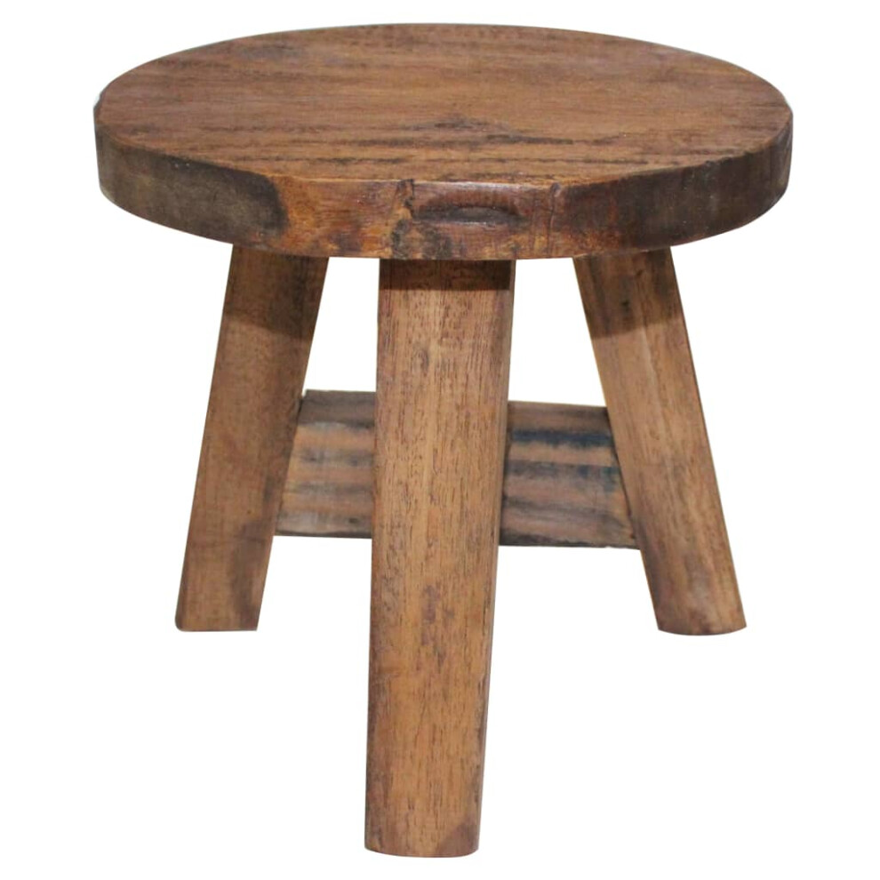 Vidaxl Stool Footrest Entryway Footstool Pouffe Ottoman Solid Mahogany Wood