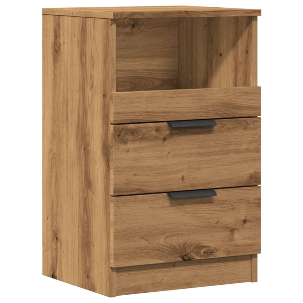 vidaXL Bedside Cabinet Nightstand Bed Side Table Artisan Oak Engineered Wood