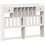 VidaXL vidaXL Bookcase Bed without Mattress Bed Base White 135x190cm Solid Wood Pine 7