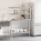 VidaXL vidaXL Kitchen Work Table with Overshelf Prep Catering Table Stainless Steel 3
