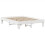 VidaXL vidaXL Bed Frame without Mattress White 150x200 cm King Size Solid Wood Pine 3