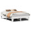 VidaXL vidaXL Bed Frame without Mattress White 150x200 cm King Size Solid Wood Pine 2