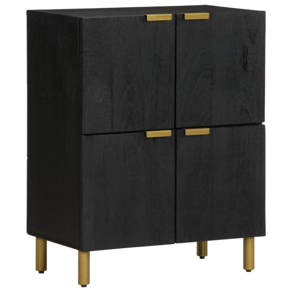 Vidaxl Sideboard Cupboard Storage Cabinet Highboard Engineered Wood Black