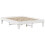 VidaXL vidaXL Bed Frame without Mattress White 150x200 cm King Size Solid Wood Pine 6