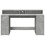 VidaXL vidaXL Desk with LED Lights Study Working Table Concrete Grey Engineered Wood 6