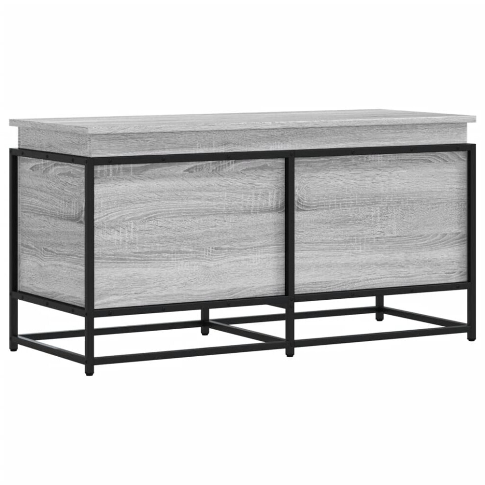 Vidaxl Storage Box With Lid Toy Box Blanket Box Grey Sonoma Engineered Wood