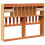 VidaXL vidaXL Headboard with Storage Bed Headboard Wax Brown 150 cm Solid Wood Pine 6