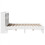 VidaXL vidaXL Bed Frame without Mattress White 150x200 cm King Size Solid Wood Pine 7