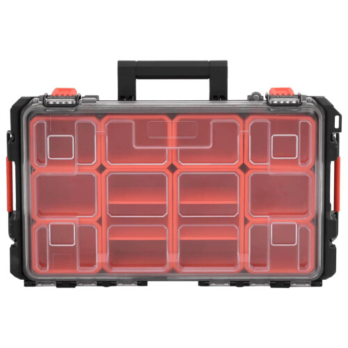 VidaXL vidaXL Portable Flight Case Portable Protective Case Hard Camera Case Black PP 1