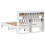 VidaXL vidaXL Bed Frame without Mattress White 150x200 cm King Size Solid Wood Pine 8