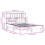 VidaXL vidaXL Bed Frame without Mattress White 150x200 cm King Size Solid Wood Pine 11