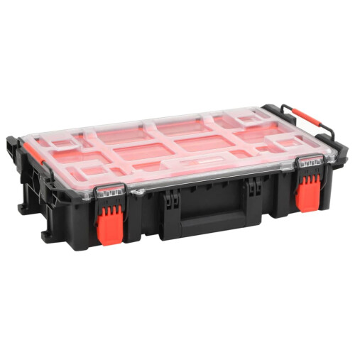 VidaXL vidaXL Portable Flight Case Portable Protective Case Hard Camera Case Black PP
