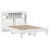 VidaXL vidaXL Bed Frame without Mattress White 150x200 cm King Size Solid Wood Pine 3
