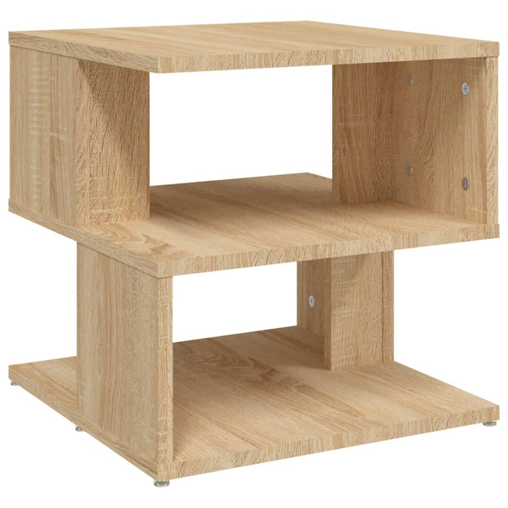 Vidaxl Side Table Sonoma Oak Engineered Wood Indoor Furniture Couch Table Set