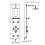VidaXL vidaXL Shower Panel Unit 25x43x120cm Silver Bathroom Waterfall Jet Column Wall 4