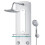 VidaXL vidaXL Shower Panel Unit 25x43x120cm Silver Bathroom Waterfall Jet Column Wall 3