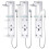 VidaXL vidaXL Shower Panel Unit 25x43x120cm Silver Bathroom Waterfall Jet Column Wall 9