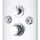 VidaXL vidaXL Shower Panel Unit 25x43x120cm Silver Bathroom Waterfall Jet Column Wall 6