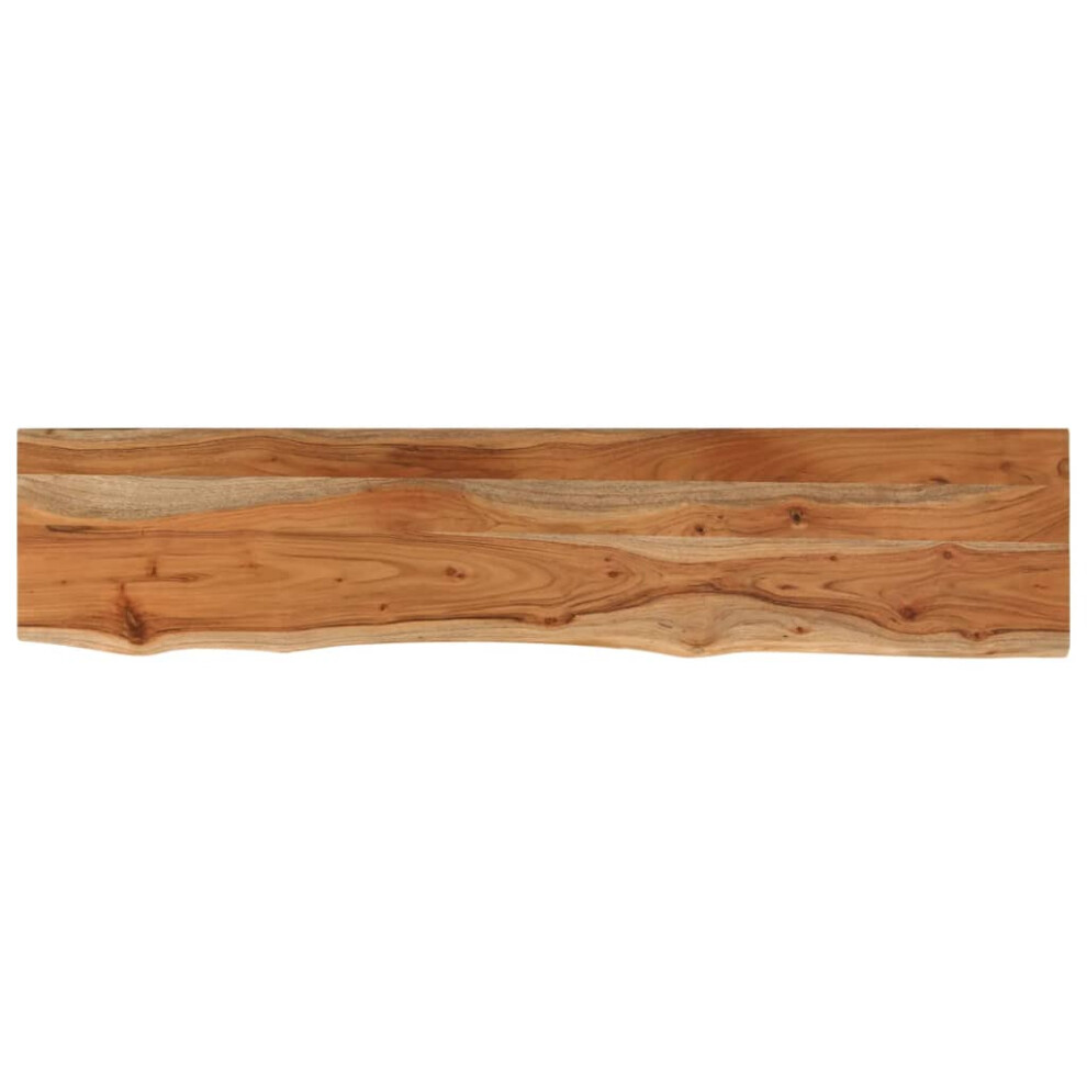 Vidaxl Wall Shelf Floating Shelf Rack Rectangular Solid Wood Acacia Live Edge
