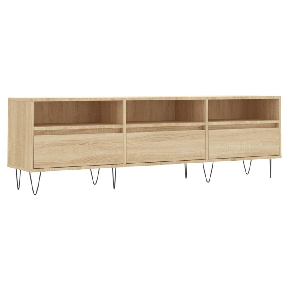 Vidaxl Tv Cabinet Tv Unit Media Cabinet Tv Stand Sonoma Oak Engineered Wood