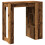 VidaXL vidaXL Bar Table with Racks Pub Table Bistro Table Old Wood Engineered Wood 6