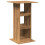 VidaXL vidaXL Bar Table with Storage Pub Bistro Table Artisan Oak Engineered Wood 1