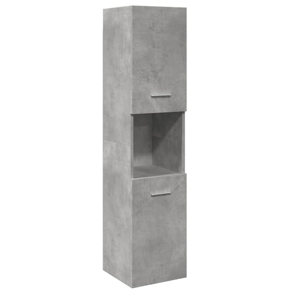 vidaXL Bathroom Hanging Cabinet Wall Cabinet Concrete Grey Engineered Wood