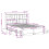 VidaXL vidaXL Bookcase Bed without Mattress Bed White 140x190 cm Solid Wood Pine 4