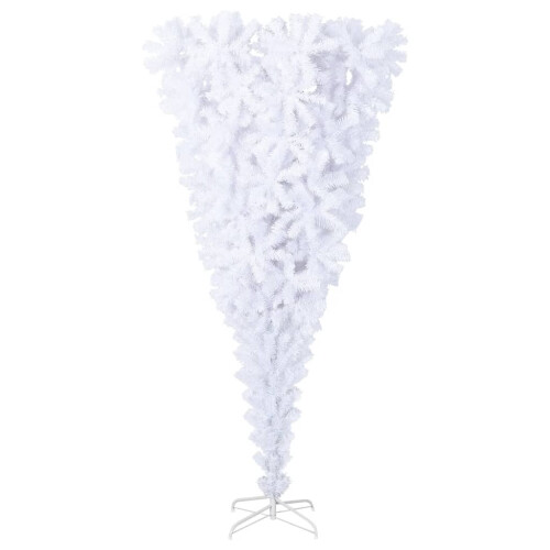 VidaXL vidaXL Upside-down Artificial Christmas Tree with Stand White 240 cm Xmas Tree 1