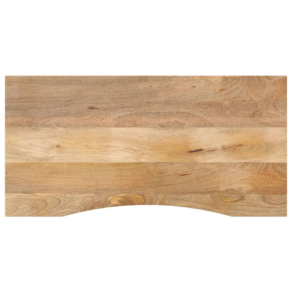 Vidaxl Desk Top With Curve Replacement Dining Table Top Solid Wood Rough Mango