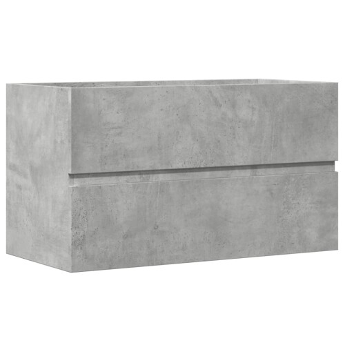 VidaXL vidaXL Sink Cabinet Vanity Unit Storage Cupboard Concrete Grey Engineered Wood