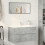 VidaXL vidaXL Sink Cabinet Vanity Unit Storage Cupboard Concrete Grey Engineered Wood 3